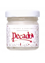 Массажная свеча Caramel   Popcorn - 35 мл. - Pecado - купить с доставкой в Новороссийске