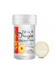 Интимный гель Esferas do Dragao Hot Ball с охлаждающе-разогревающим эффектом (2 шарика по 3 гр.) - HotFlowers - купить с доставкой в Новороссийске