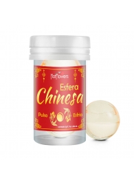 Интимный гель Chinesa Esfera с охлаждающе-пульсирующим эффектом (2 шарика по 3 гр.) - HotFlowers - купить с доставкой в Новороссийске