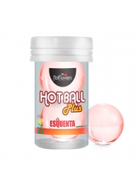 Лубрикант на масляной основе Hot Ball Plus с разогревающим эффектом (2 шарика по 3 гр.) - HotFlowers - купить с доставкой в Новороссийске