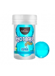 Лубрикант на масляной основе Hot Ball Plus с охлаждающим эффектом (2 шарика по 3 гр.) - HotFlowers - купить с доставкой в Новороссийске
