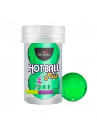 Лубрикант на силиконовой основе Hot Ball Plus с покалывающим эффектом (2 шарика по 3 гр.) - HotFlowers - купить с доставкой в Новороссийске
