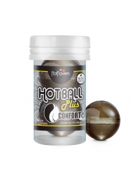 Анальный лубрикант на масляной основе Hot Ball Plus Conforto (2 шарика по 3 гр.) - HotFlowers - купить с доставкой в Новороссийске