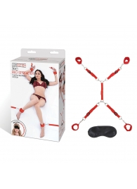 Красная фиксация на матрас Classic Bedspreader - Lux Fetish - купить с доставкой в Новороссийске