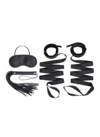 Эротический набор 4PC Bondage Bed Strap   Flogger Kit - Lux Fetish - купить с доставкой в Новороссийске