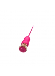 Розовый тонкий стимулятор Nipple Vibrator - 23 см. - I-MOON - купить с доставкой в Новороссийске