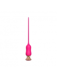 Розовый тонкий стимулятор Nipple Vibrator - 23 см. - I-MOON - купить с доставкой в Новороссийске
