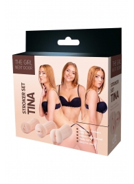 Набор из 3 мастурбаторов The Girl Next Door Tina - Dream Toys - в Новороссийске купить с доставкой