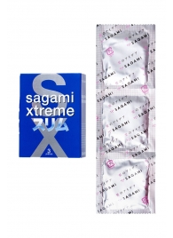Розовые презервативы Sagami Xtreme FEEL FIT 3D - 3 шт. - Sagami - купить с доставкой в Новороссийске