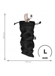 Черный мешочек для хранения игрушек Treasure Bag L - Satisfyer - купить с доставкой в Новороссийске