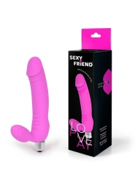 Розовый безремневой страпон Sexy Friend - 1137 - купить с доставкой в Новороссийске