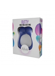 Синее эрекционное виброкольцо Nutty - Adrien Lastic - в Новороссийске купить с доставкой