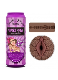 Коричневый мастурбатор-вагина Pleasure Brew Masturbator-Wild Ale в банке - Lovetoy - в Новороссийске купить с доставкой