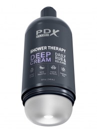 Мастурбатор в бутылке Shower Therapy Deep Cream - Pipedream - в Новороссийске купить с доставкой