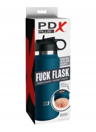Мастурбатор-вагина в синей колбе F*ck Flask - Pipedream - в Новороссийске купить с доставкой