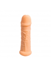 Телесный фаллоудлинитель Extra Size Bubbles - 15,5 см. - Lola Games - в Новороссийске купить с доставкой