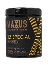Презервативы с точками и рёбрами MAXUS Special - 12 шт. - Maxus - купить с доставкой в Новороссийске