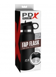 Черный мастурбатор в виде бутылки Fap Flask - Pipedream - в Новороссийске купить с доставкой