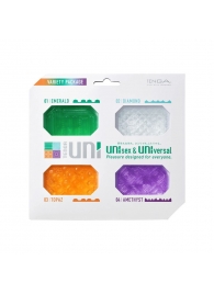 Набор из 4 мастурбаторов-стимуляторов Tenga Uni Variety Pack - Tenga - в Новороссийске купить с доставкой