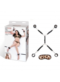 Леопардовая фиксация на матрас для рук и ног Classic Bedspreader - Lux Fetish - купить с доставкой в Новороссийске