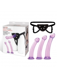 Тренировочный набор с тремя насадками Pegging Training Set - Lux Fetish - купить с доставкой в Новороссийске