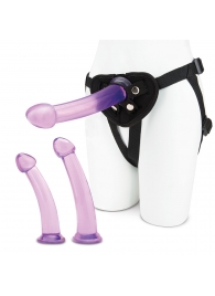 Тренировочный набор с тремя насадками Pegging Training Set - Lux Fetish - купить с доставкой в Новороссийске