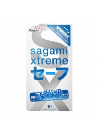 Презервативы Sagami Xtreme Ultrasafe с двойным количеством смазки - 10 шт. - Sagami - купить с доставкой в Новороссийске