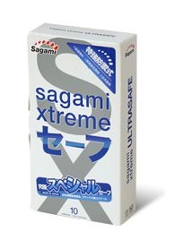 Презервативы Sagami Xtreme Ultrasafe с двойным количеством смазки - 10 шт. - Sagami - купить с доставкой в Новороссийске
