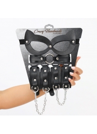 Соблазнительный кожаный набор БДСМ - Crazy Handmade - купить с доставкой в Новороссийске