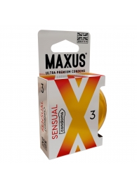 Презервативы анатомической формы Maxus Sensual - 3 шт. - Maxus - купить с доставкой в Новороссийске