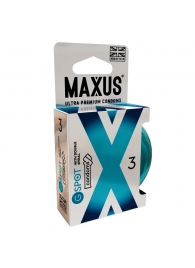 Презервативы Maxus G spot с двойной спиралью - 3 шт. - Maxus - купить с доставкой в Новороссийске