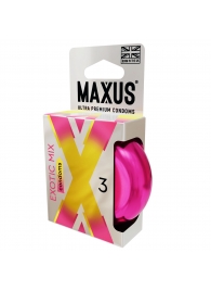 Ароматизированные презервативы Maxus Exotic Mix - 3 шт. - Maxus - купить с доставкой в Новороссийске
