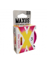 Ароматизированные презервативы Maxus Exotic Mix - 3 шт. - Maxus - купить с доставкой в Новороссийске
