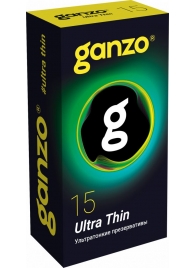 Прозрачные ультратонкие презервативы Ganzo Ultra thin - 15 шт. - Ganzo - купить с доставкой в Новороссийске
