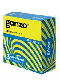 Классические презервативы с обильной смазкой Ganzo Classic - 3 шт. - Ganzo - купить с доставкой в Новороссийске
