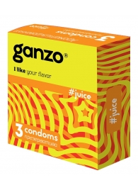 Ароматизированные презервативы Ganzo Juice - 3 шт. - Ganzo - купить с доставкой в Новороссийске