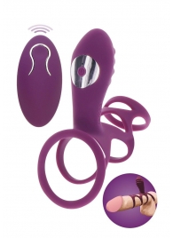 Фиолетовая эрекционная вибронасадка Halo Halo C-Ring Sleeve - Toy Joy - в Новороссийске купить с доставкой