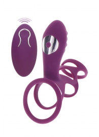 Фиолетовая эрекционная вибронасадка Halo Halo C-Ring Sleeve - Toy Joy - в Новороссийске купить с доставкой