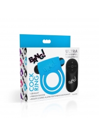 Голубое эрекционное виброкольцо 28X Remote Control Vibrating Cock Ring   Bullet - XR Brands - в Новороссийске купить с доставкой