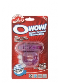 Фиолетовое эрекционное виброкольцо OWOW PURPLE - Screaming O - в Новороссийске купить с доставкой