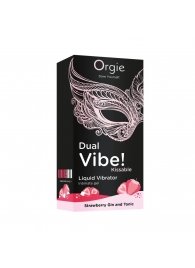 Съедобный жидкий вибратор Dual Vibe! со вкусом клубничного джина с тоником - 15 мл. - ORGIE - купить с доставкой в Новороссийске