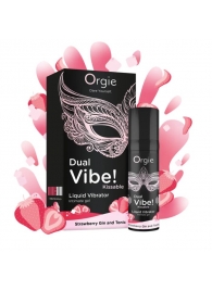 Съедобный жидкий вибратор Dual Vibe! со вкусом клубничного джина с тоником - 15 мл. - ORGIE - купить с доставкой в Новороссийске