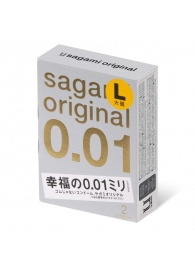 Презервативы Sagami Original 0.01 L-size увеличенного размера - 2 шт. - Sagami - купить с доставкой в Новороссийске