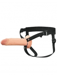 Полый страпон на ремнях 8’’ Hollow Silicone Strap-on - Pipedream - купить с доставкой в Новороссийске