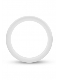 Белое люминесцентное эрекционное кольцо Silicone Glo Cock Ring - Blush Novelties - в Новороссийске купить с доставкой