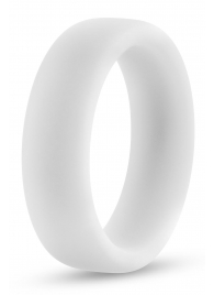 Белое люминесцентное эрекционное кольцо Silicone Glo Cock Ring - Blush Novelties - в Новороссийске купить с доставкой