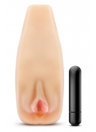 Мастурбатор-вагина с вибрацией Soft   Wet Natasha Realistic Beige Masturbator - Blush Novelties - в Новороссийске купить с доставкой