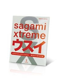 Ультратонкий презерватив Sagami Xtreme SUPERTHIN - 1 шт. - Sagami - купить с доставкой в Новороссийске