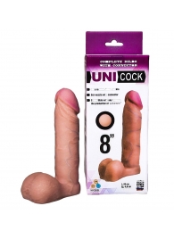 Фаллическая насадка для страпона UNICOCK 8  - 20 см. - LOVETOY (А-Полимер) - купить с доставкой в Новороссийске