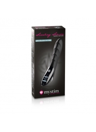 Вибратор с электростимуляцией Sizzling Simon Black Edition - 27 см. - MyStim - купить с доставкой в Новороссийске